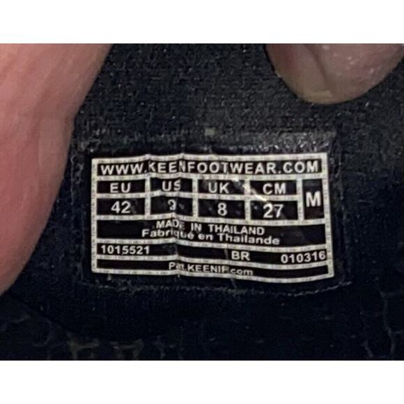 Keen Sz Eu 42 Sz 9.5 Blk/Gray Paracord Uneek Braided Corde Slip On Clsd Heel - Picture 8 of 8